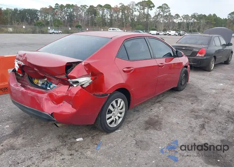 2014 Toyota Corolla Le z USA, uszkodzony, nr VIN 5YFBURHE1EP168874